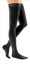 Load image into Gallery viewer, Mediven Comfort 30-40 mmHg thigh lace topband closed toe petite