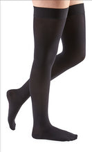 Load image into Gallery viewer, Mediven Comfort 30-40 mmHg thigh beaded topband closed toe petite
