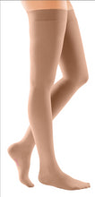 Load image into Gallery viewer, Mediven Comfort 20-30 mmHg thigh beaded topband closed toe petite
