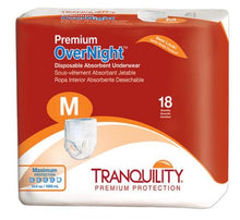 Load image into Gallery viewer, Unisex Adult Absorbent Underwear Tranquility® Premium OverNight™ Pull On with Tear Away Seams