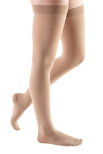 Load image into Gallery viewer, Mediven Comfort 30-40 mmHg thigh beaded topband closed toe petite