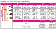 Load image into Gallery viewer, Duomed Transparent 15-20 mmHg calf closed toe standard