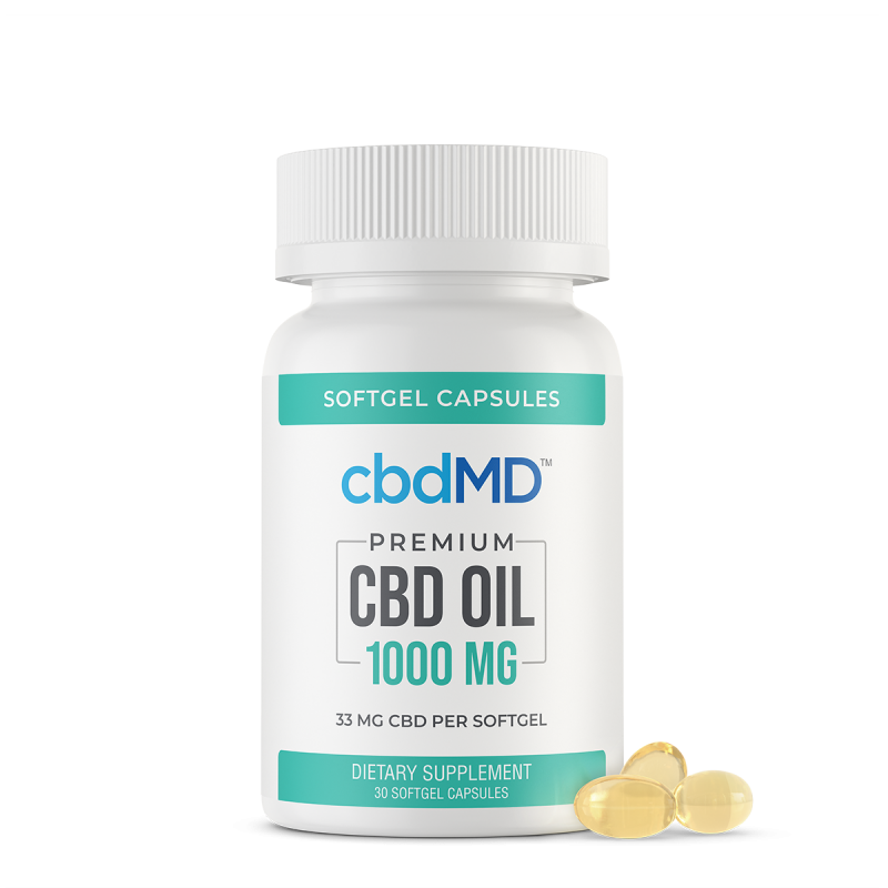 CBD Oil Capsules - 1000 mg - 30 Count
