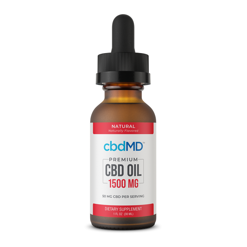 CBD Oil Tincture - Natural - 1500 mg - 30 mL