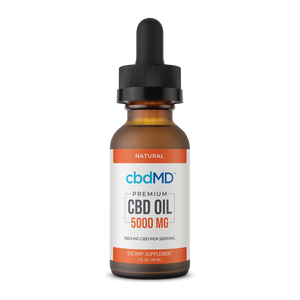 CBD Oil Tincture - Natural - 5000 mg - 30 mL