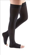 Load image into Gallery viewer, Mediven Comfort 30-40 mmHg thigh beaded topband open toe standard
