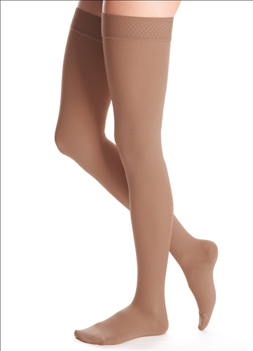 Duomed Advantage 30-40 mmHg thigh beaded topband closed toe standard