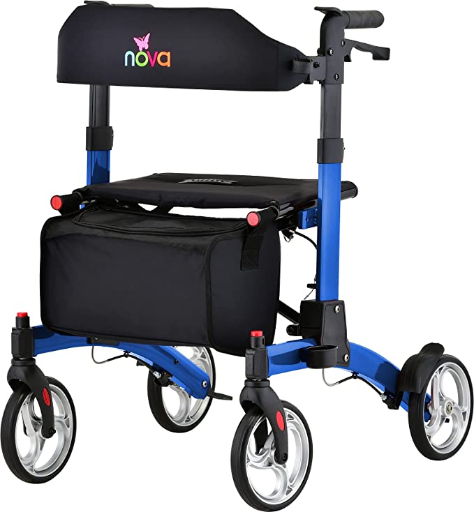 Nova Medical Monarch Adventure Rollator- Blue