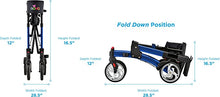 Load image into Gallery viewer, Nova Medical Monarch Adventure Rollator- Blue
