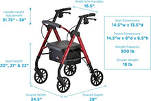 Load image into Gallery viewer, Nova Star 8 Rollator Walker
