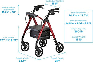 Nova Star 8 Rollator Walker