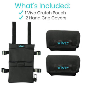 Crutch Pouch and Grip Cover