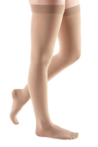Mediven Comfort 30-40 mmHg thigh beaded topband closed toe petite