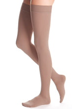 Load image into Gallery viewer, Duomed Advantage 15-20 mmHg thigh beaded topband closed toe petite

