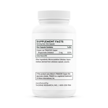 Load image into Gallery viewer, Copper Bisglycinate 180 Capsules
