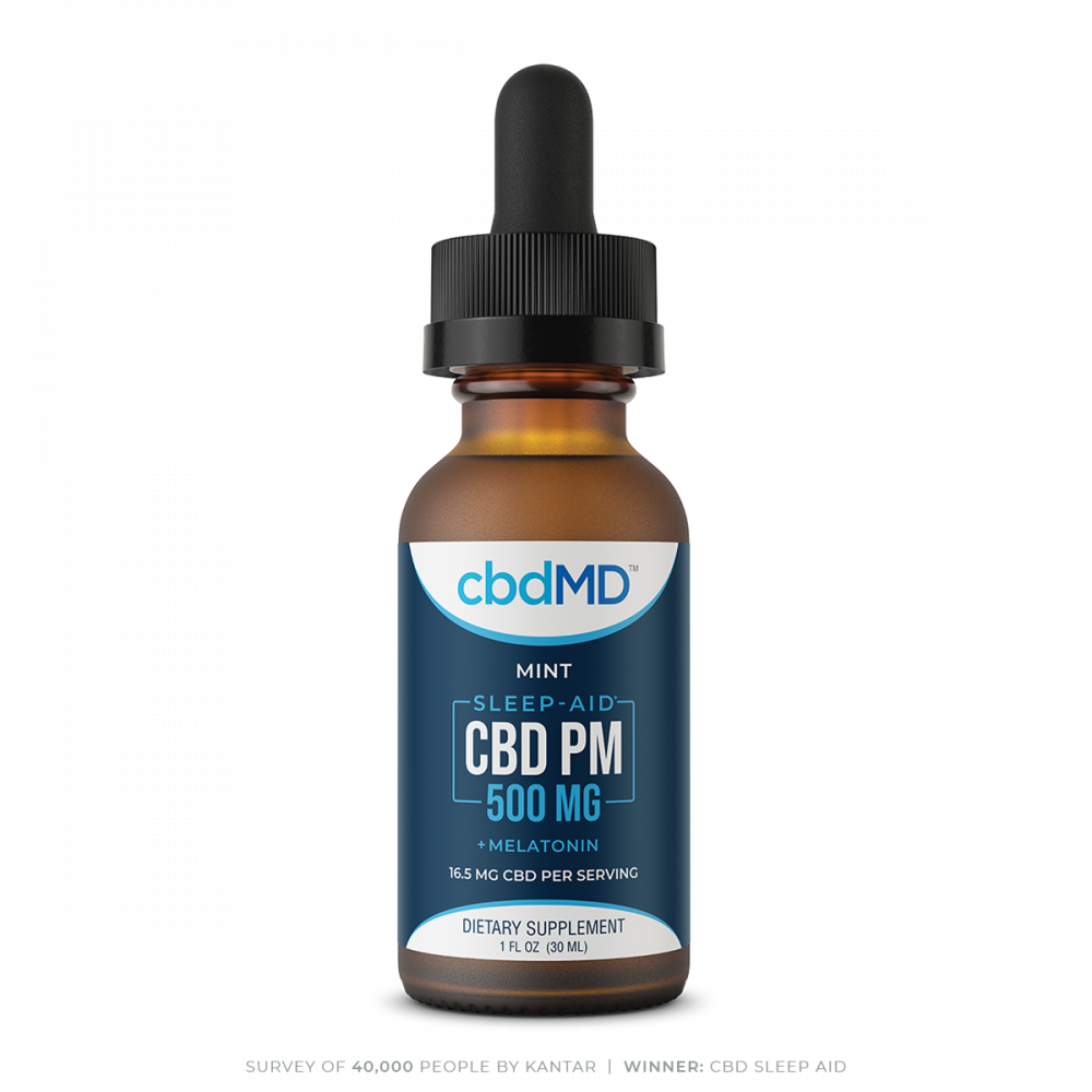 CBD PM for Sleep - Mint - 500 mg - 30 mL