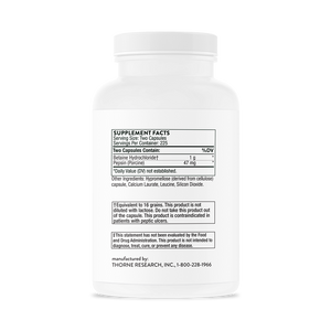 Betaine HCL/Pepsin (450) 450 Capsules