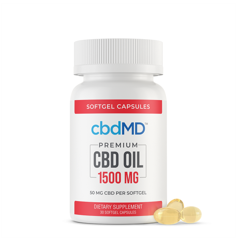 CBD Oil Capsules - 1500 mg - 30 Count