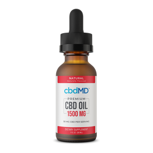 CBD Oil Tincture - Natural - 1500 mg - 30 mL