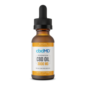 CBD Oil Tincture - Natural - 3000 mg - 30 mL