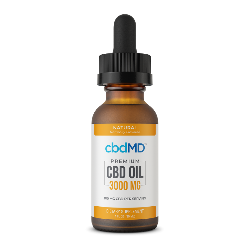 CBD Oil Tincture - Natural - 3000 mg - 30 mL – Eagle Highland Pharmacy