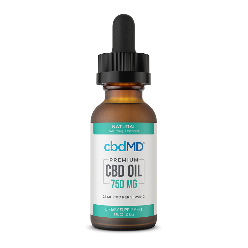 CBD Oil Tincture - Natural - 750 mg - 30 mL
